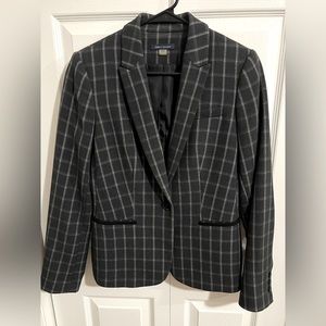 Tommy Hilfiger Pinned Stripe Blazer Jacket with Elbow Patches Size 6